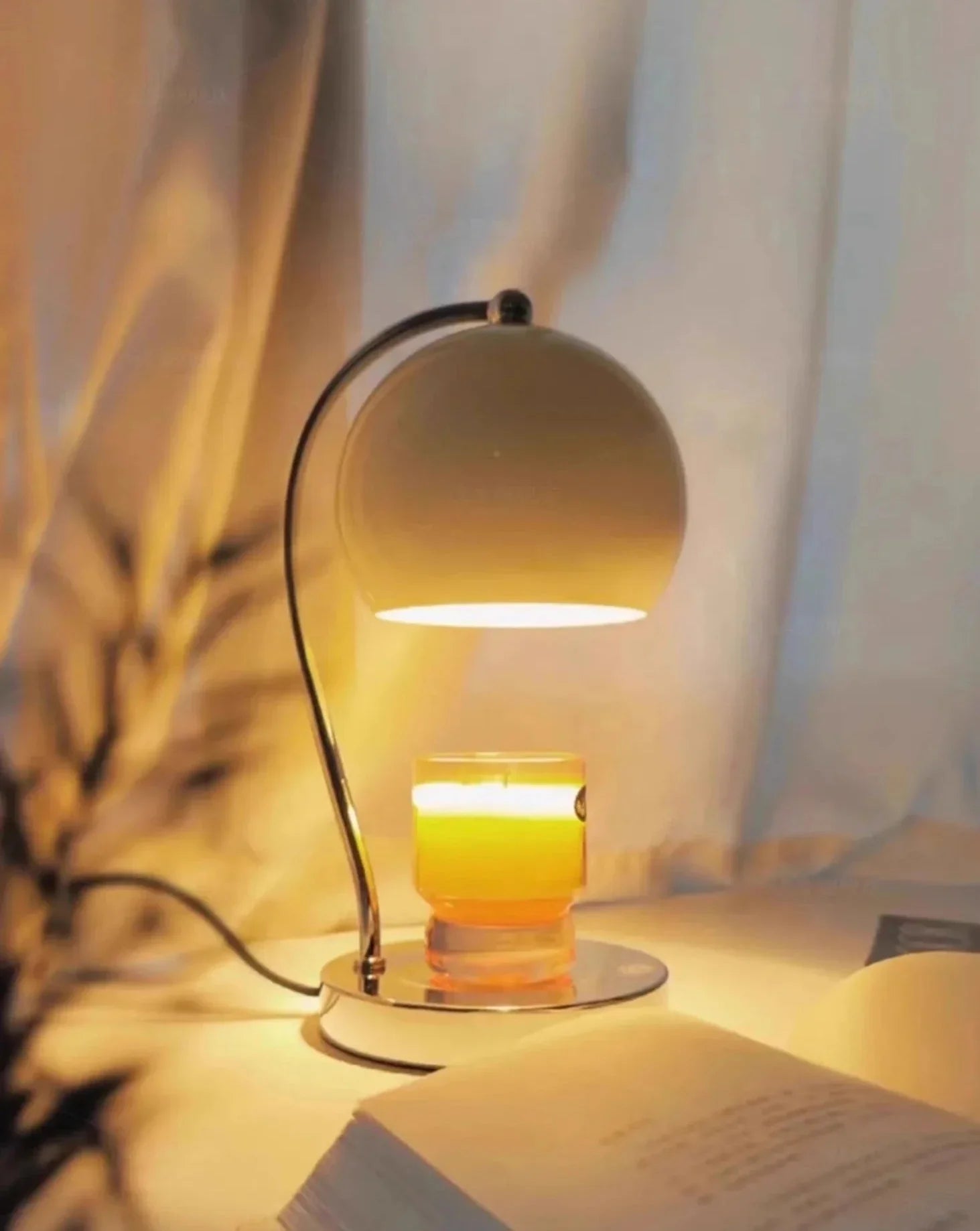 Dimmable Candle Warmer - Retro Metal Frame Lamp