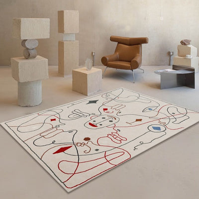 Colorful Graffiti Rug – Bold French Style Floor Covering