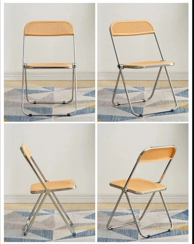 Foldable Mesh Chair | Durable Metal Frame | Nordic Design