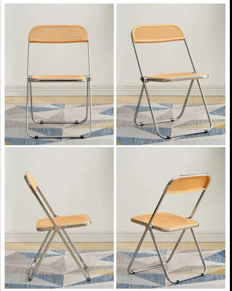 Foldable Mesh Chair | Durable Metal Frame | Nordic Design