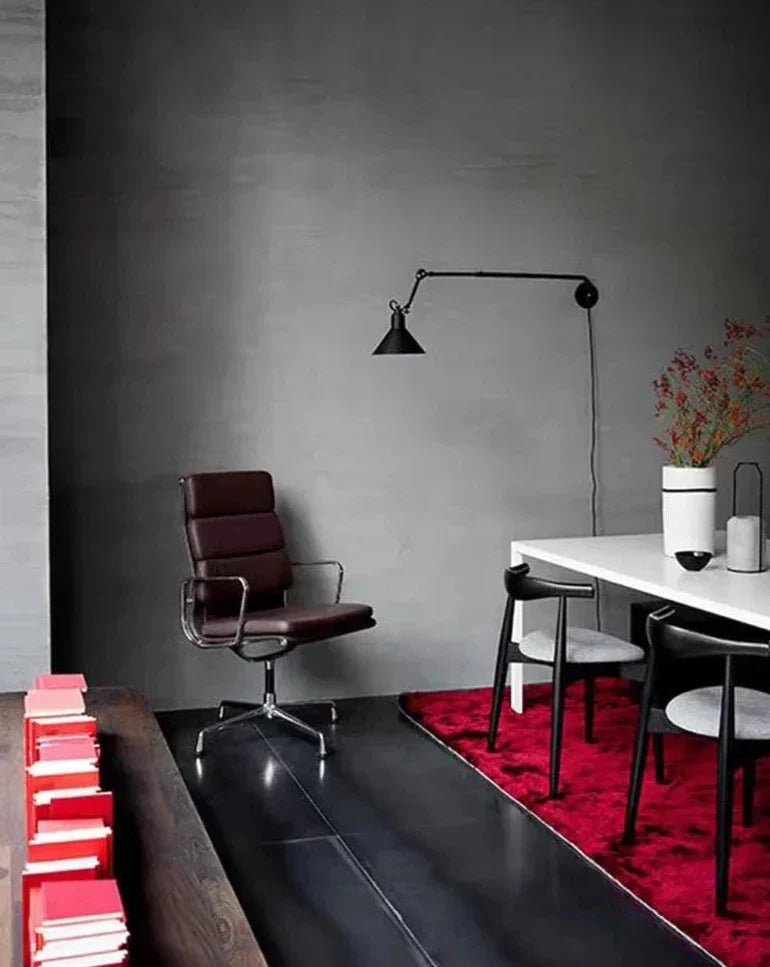 Industrial Wall Lamp - Flexible Arm Metal Aluminum Light