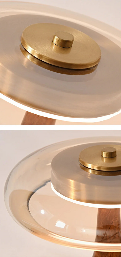 Copper Wood Desk Lamp – Modern LED Table Light