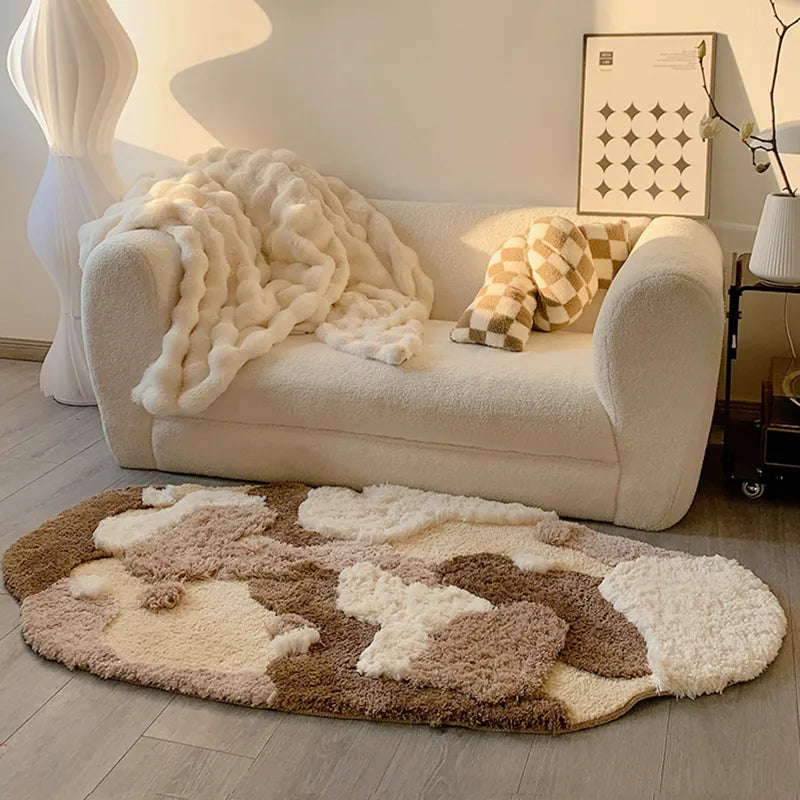 Brown Moss Rug - Hand Crafted 23.5x47.2 Anti Slip