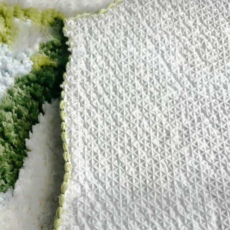 Colorful Moss Rug - Tufted Polyester Mat 2x3ft