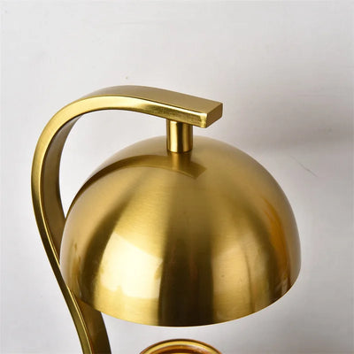 Golden Candle Warmer - Retro Curved Bar Stand Metal Lamp