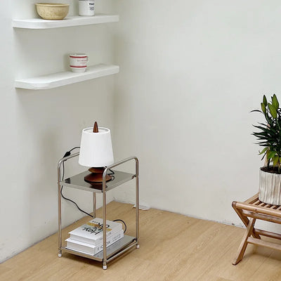 Stainless Steel Organizer Shelves - Minimalist Storage Rack 12x12x19.5"