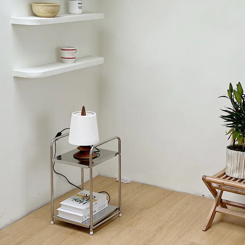 Stainless Steel Organizer Shelves - Minimalist Storage Rack 12x12x19.5"