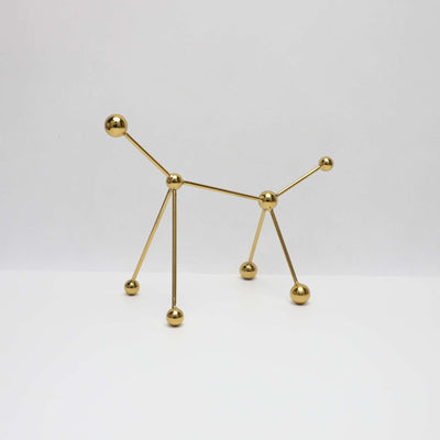 Modern Metal Ornament - Nordic Geometric Sculpture