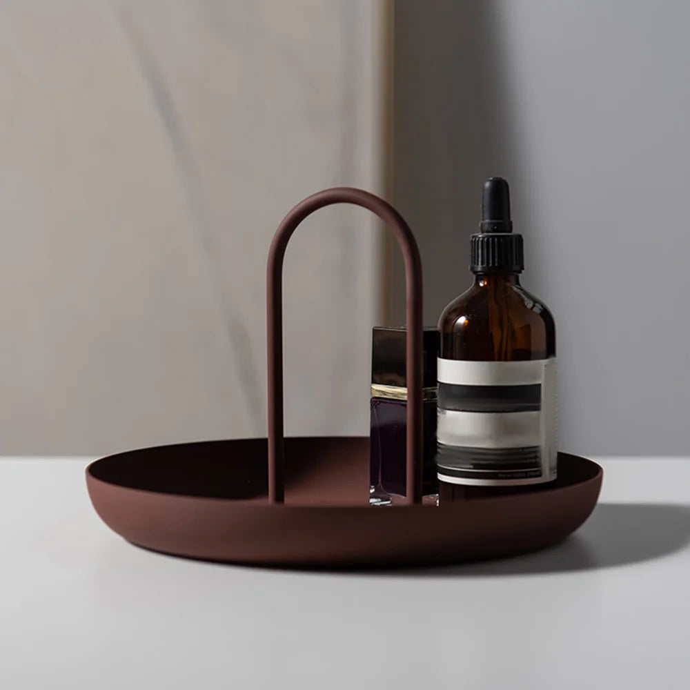 Nordic Round Tray - Functional ABS Home Decor Organizer