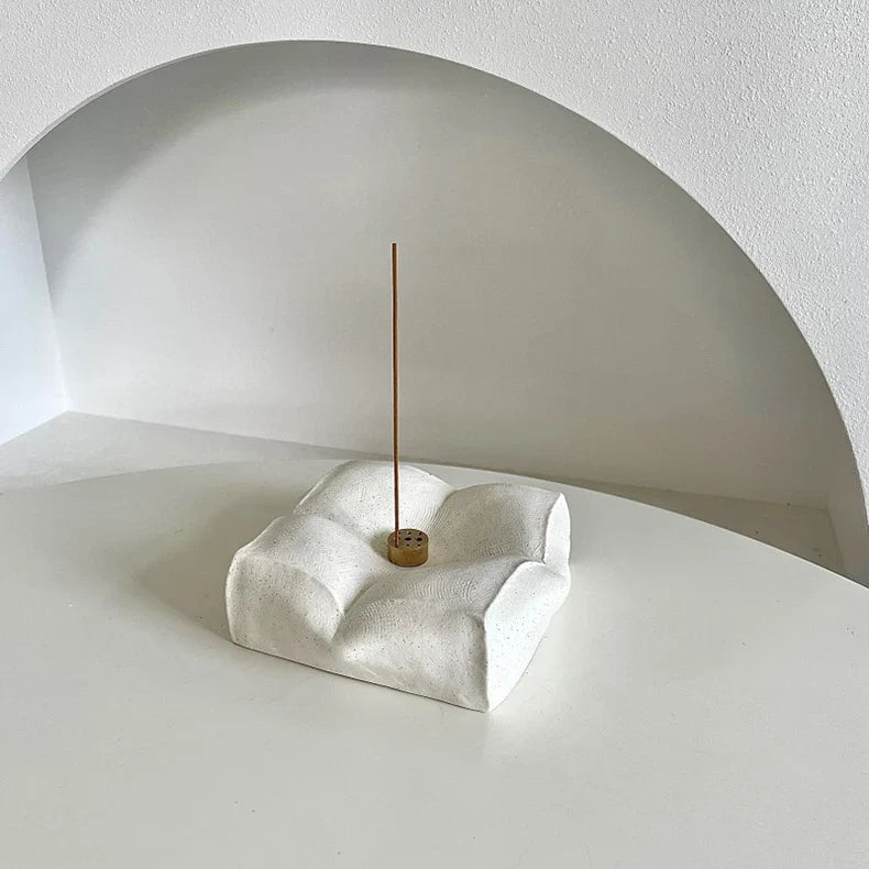 Ceramic Incense Holder - Pillow Shaped Stand