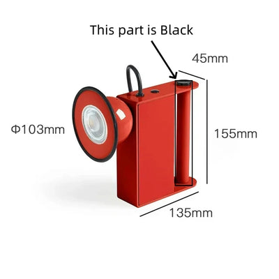 Retro Wall Lamp - Magnetic Head Studio Style Lighting Fixture