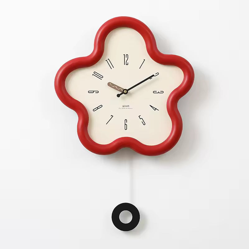 Style Flip Wall Clock – Minimalist Swinging Digital Clock for Living Room