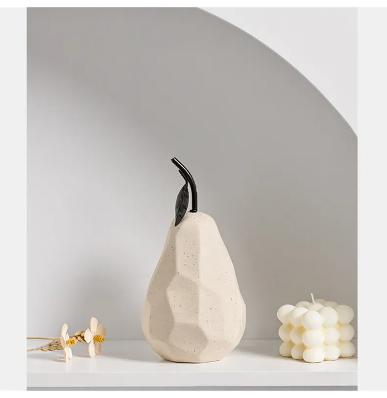 Ceramic Apple And Pear - Handcrafted Nordic Decor