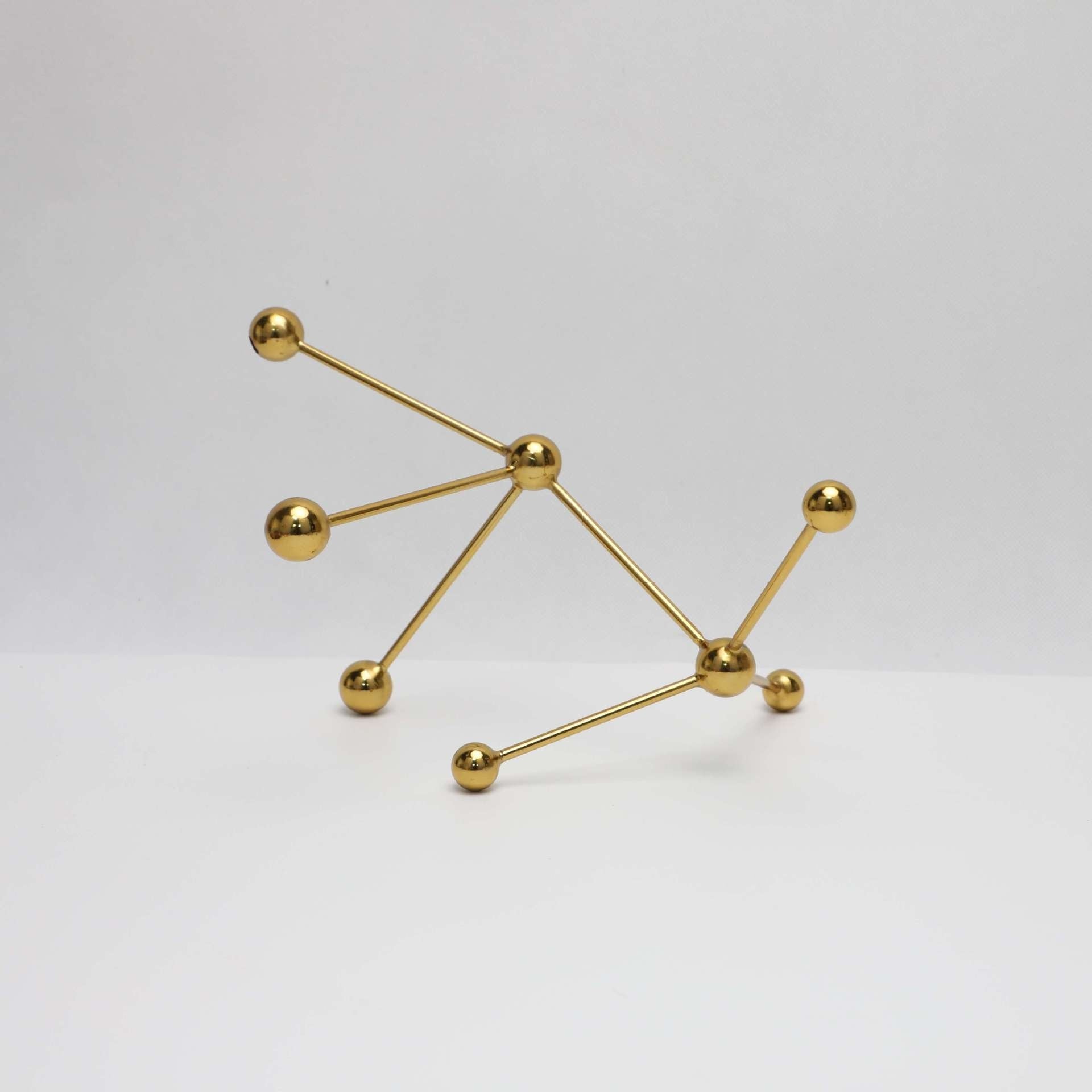Modern Metal Ornament - Nordic Geometric Sculpture