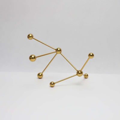 Modern Metal Ornament - Nordic Geometric Sculpture