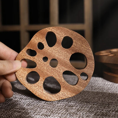 Wooden Drink Coaster - Lotus Root Eco Friendly Pad