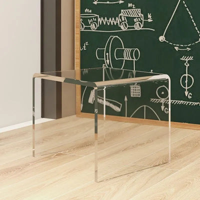 Acrylic Side Table – Transparent Glass Multi-Purpose Table