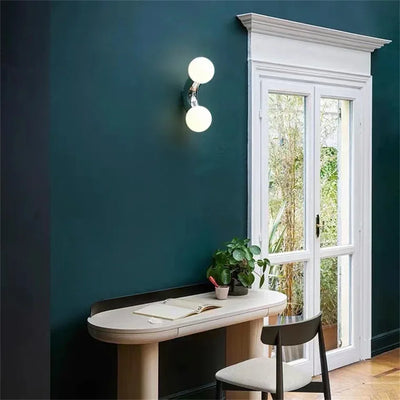 Chrome Ball Wall Lamp - Hotel Style Lighting Fixture