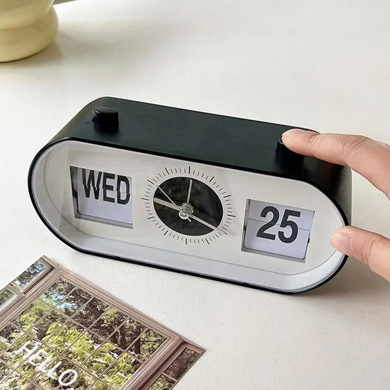 Retro Desktop Clock - Flip Mechanical Alarm