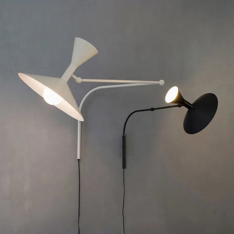 Swing Arm Wall Lamp - Industrial Plug In Sconce