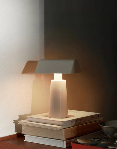 Wireless Table Lamp - Mid Century Modern Ambient Pyramid Light