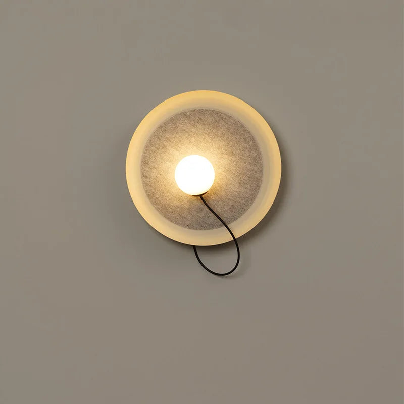 Oriental Wall Fixture – Metal Bulb Plate Lamp