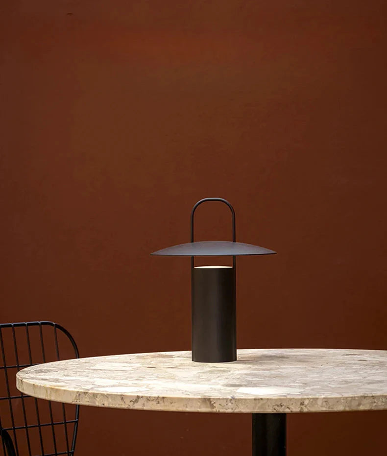 Aluminum Outdoor Table Lamp – Portable Cordless LED Light