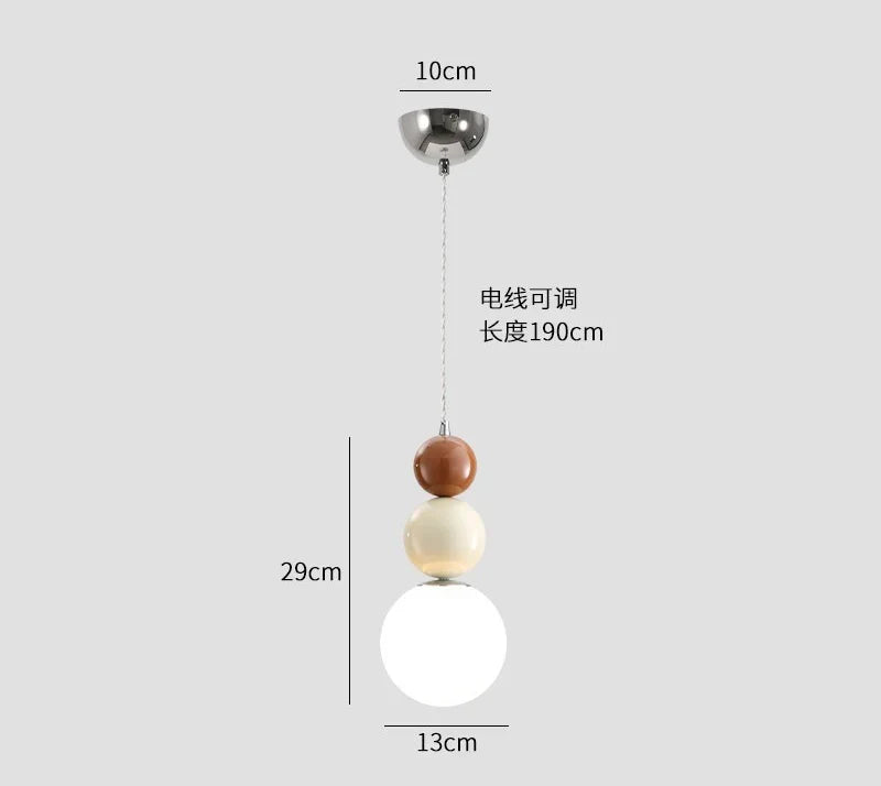 Macaron Ball Pendant – Contemporary Ceiling Light Fixture