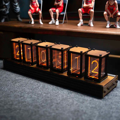 Nixie Tube Clock - Custom Wooden Digital Timer
