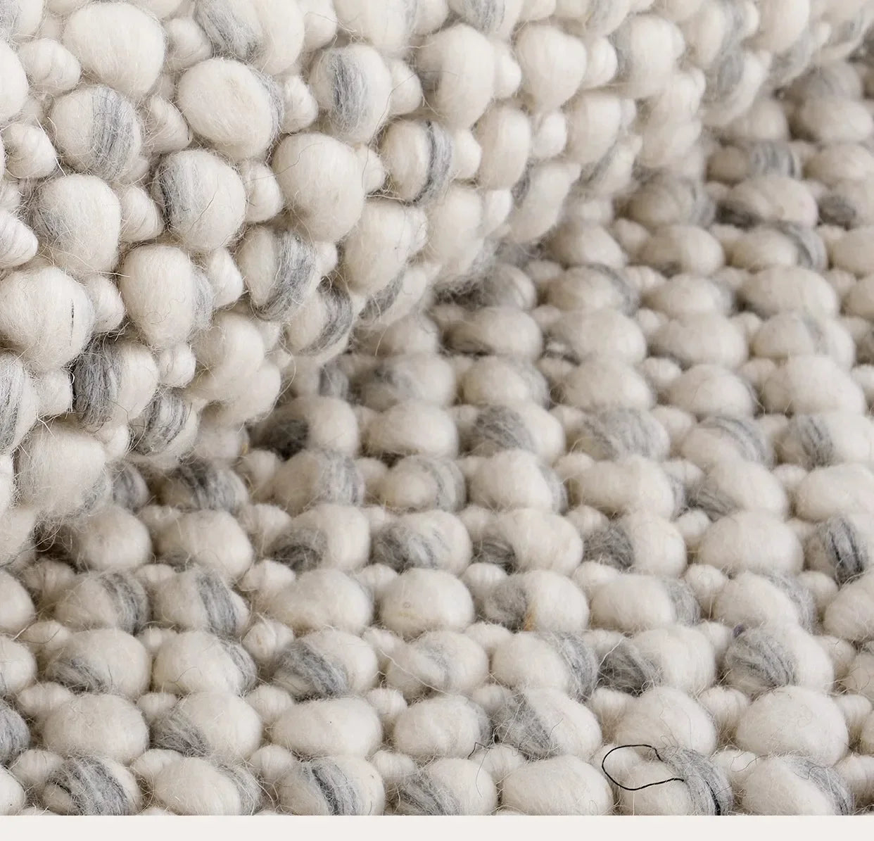 Hand Woven Wool Rug - Indian Pebble Area Carpet