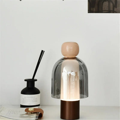 Cordless Glass Table Lamp – Rechargeable Portable Light