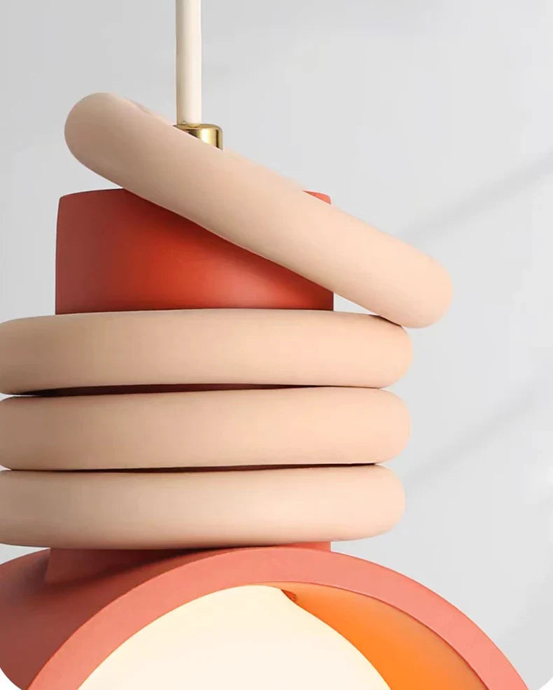 Rubber Band Pendant Lamp - Retro Ceiling Fixture