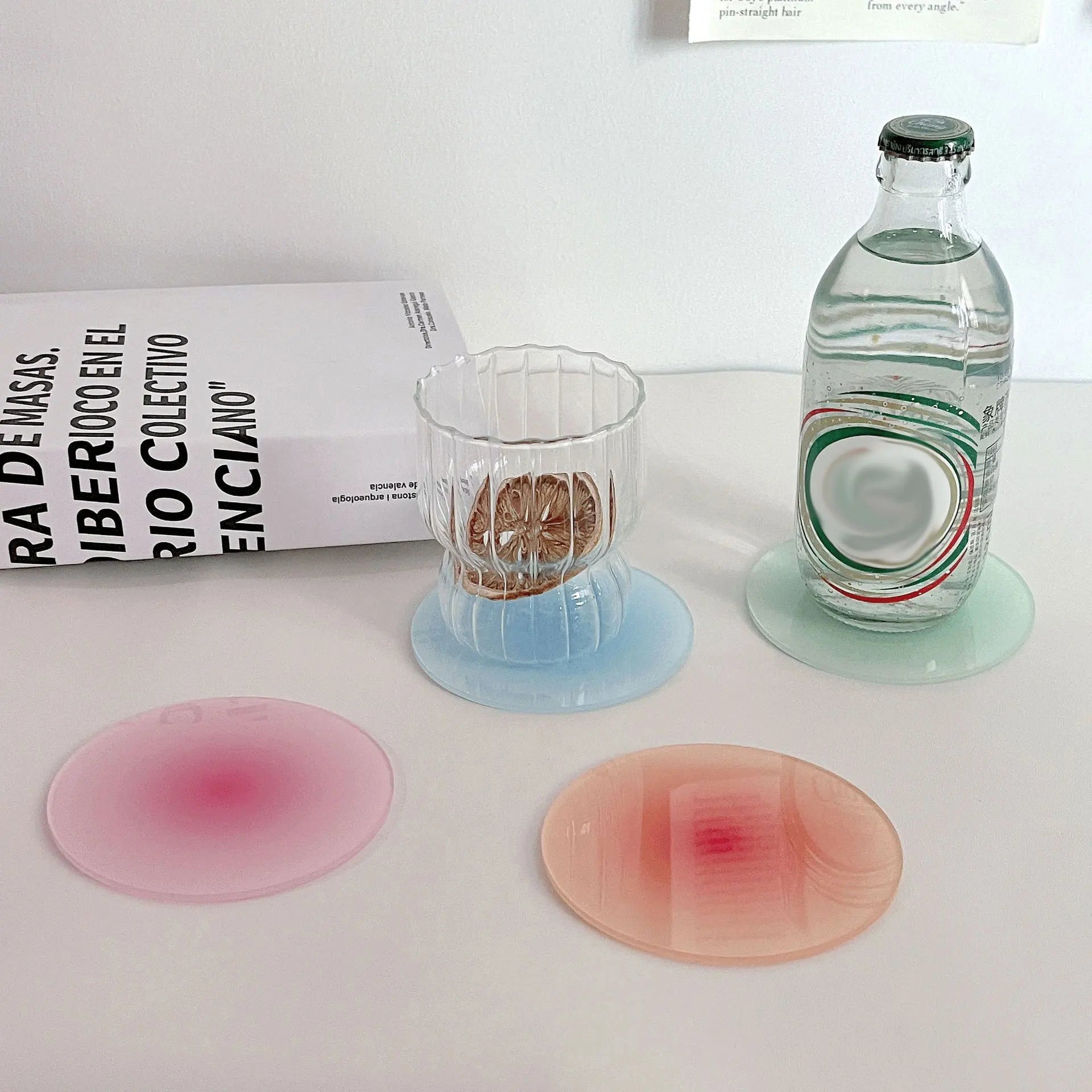Gradient Acrylic Coaster | Vibrant Spill Proof Surface Protector