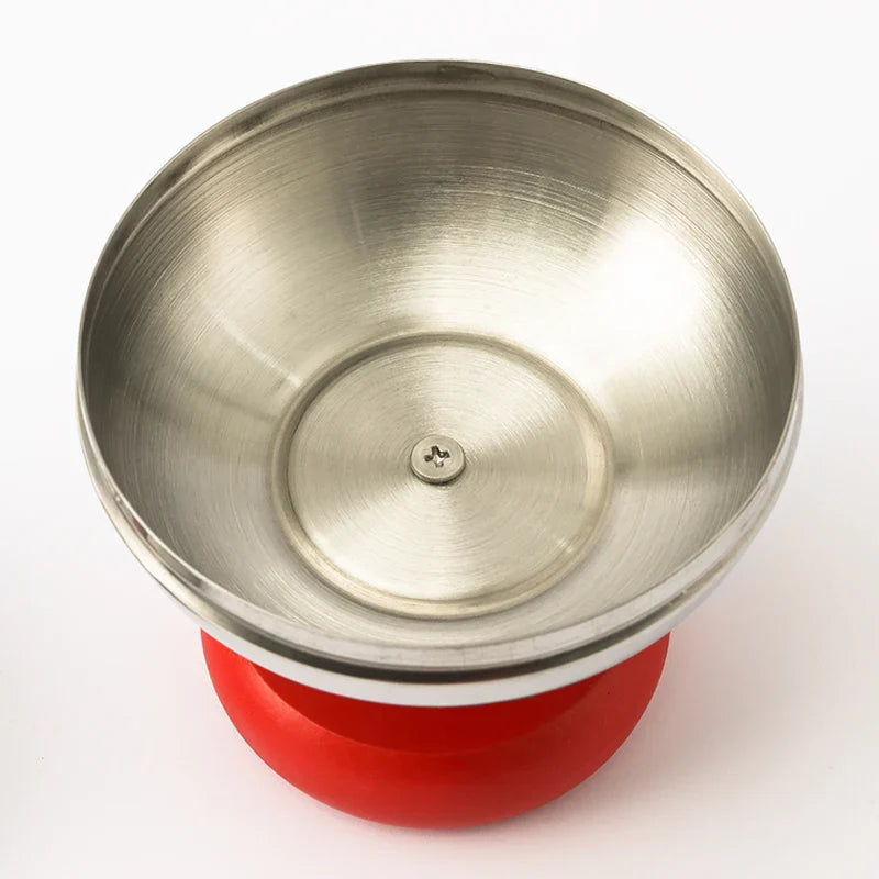 Stainless Steel Ashtray - Retro Ball Design, Small & Durable