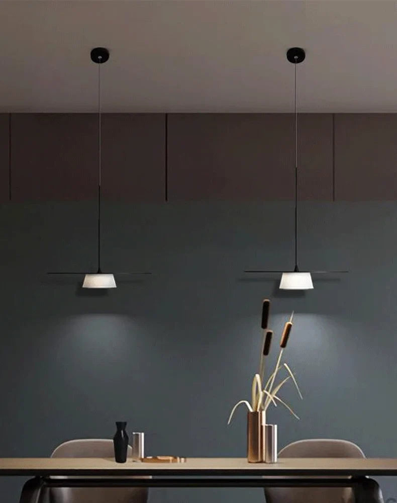Pendant Ceiling Light - Thin Round Metal Plate Modern LED