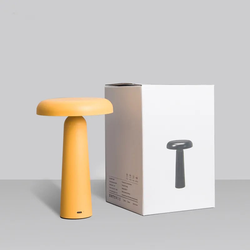 Mushroom Touch Lamp - Cordless Table Lamp With Tiltable Design