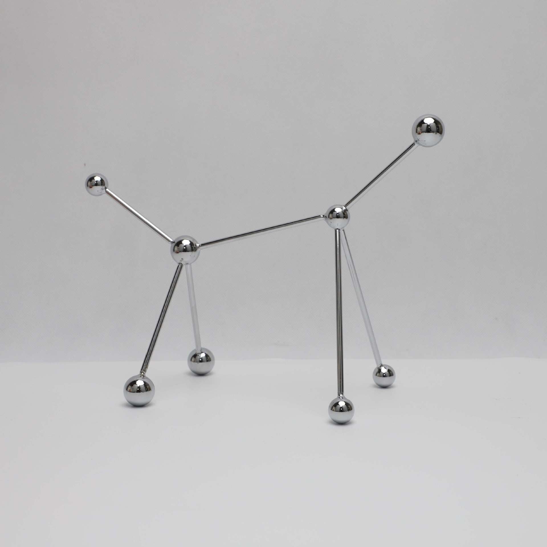 Modern Metal Ornament - Nordic Geometric Sculpture
