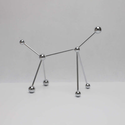 Modern Metal Ornament - Nordic Geometric Sculpture