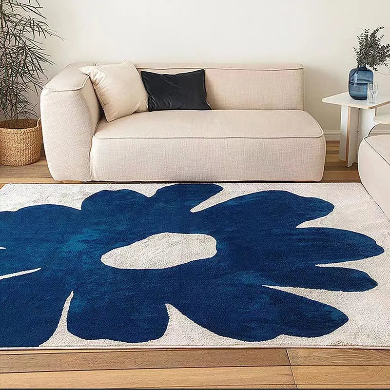 Vintage Flower Carpet – Nordic Floral Area Rug