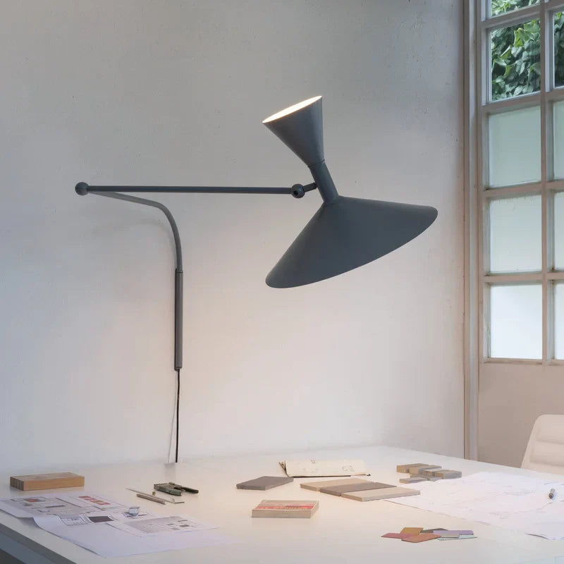 Swing Arm Wall Lamp - Industrial Plug In Sconce