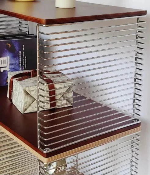 Modular Cube Storage - Solid Wood Shelf With Metal Frame