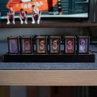 Nixie Tube Clock - Custom Wooden Digital Timer