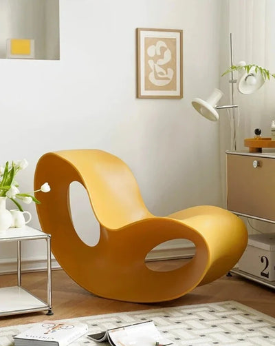 Lazy Lounge Chair - Modern PE Plastic Seat