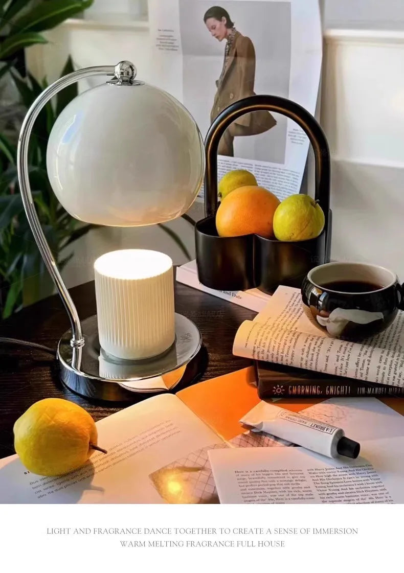 Dimmable Candle Warmer - Retro Metal Frame Lamp