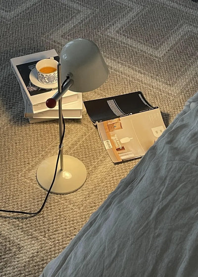 Retro Stainless Steel Lamp - Adjustable Mid Century Table Light