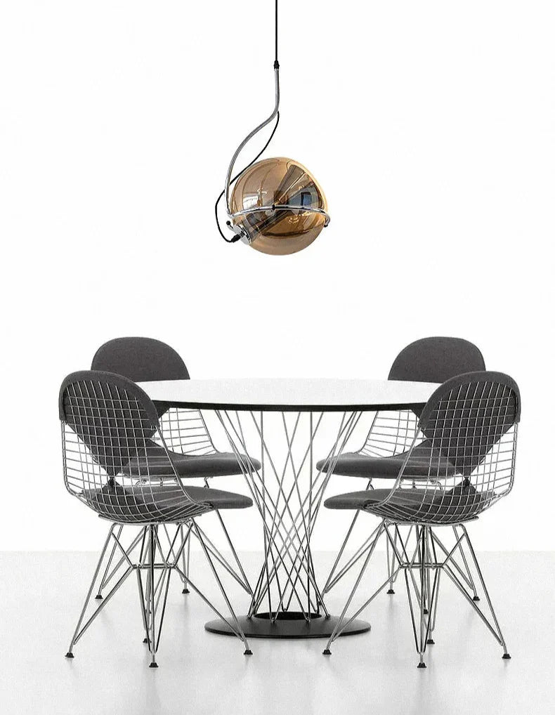 Glass Ball Pendant Lamp - Rotatable Scandinavian Light