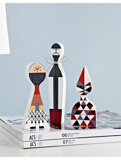 Wooden Character Figurines - Handcrafted MDF Sculptures
