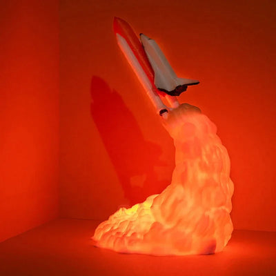 Portable Rocket Lamp | Compact Rechargeable Table Light