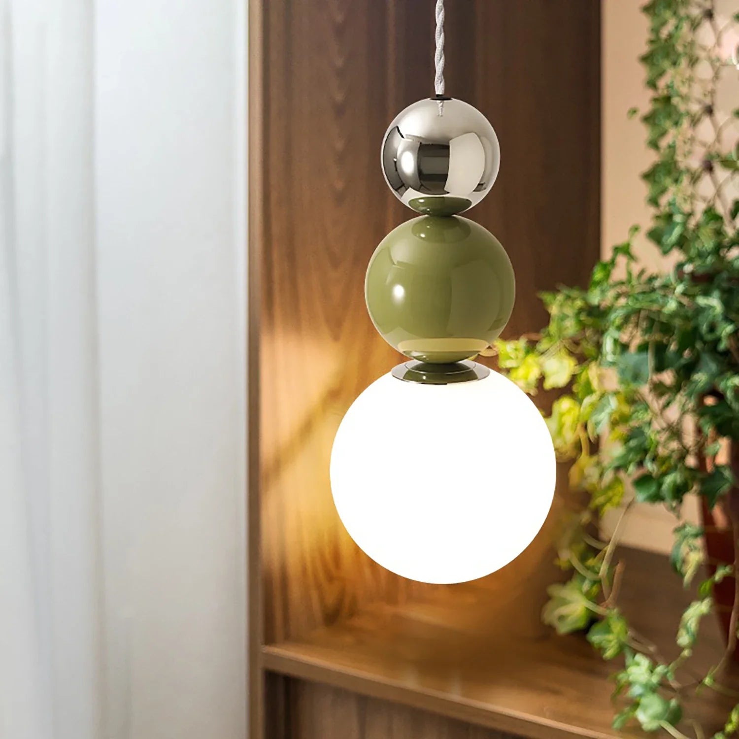 Macaron Ball Pendant – Contemporary Ceiling Light Fixture