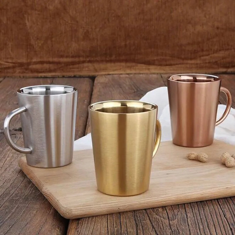 Stainless Steel Mug - Thermal Insulated Travel Cup 180ml